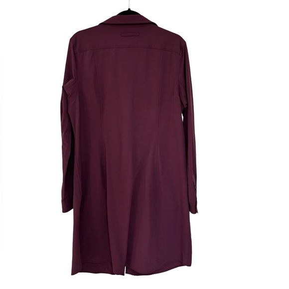Duluth Trading Co. Women's Flexpedition Long Sleeve Dress in Wine - Size L - Picture 3 of 9